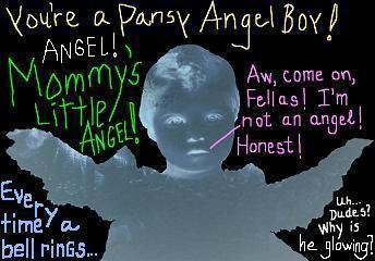 email-art ANGEL TORMENT funny humor angel digital and altered photograph art
