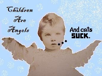 email-art CHILDREN ANGELS CATS funny humor altered photograph digital art
