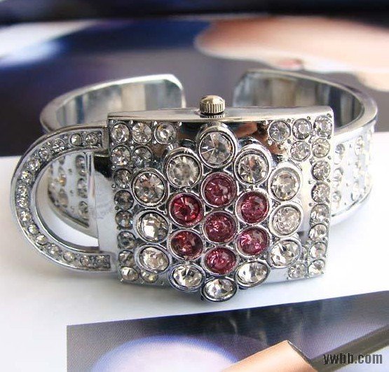 Brand 'LIYING'Charming fashion bracelet watch with diamond