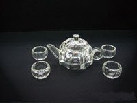 Excellent crystal chinese tea kettle set