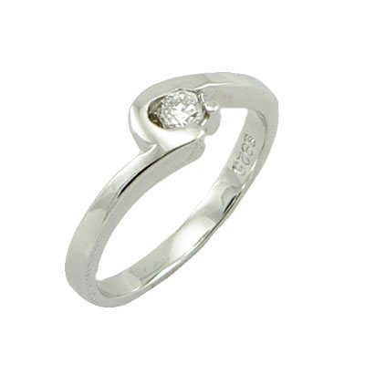 Fashion 925 Sterling Silver Ring With Natural Diamond