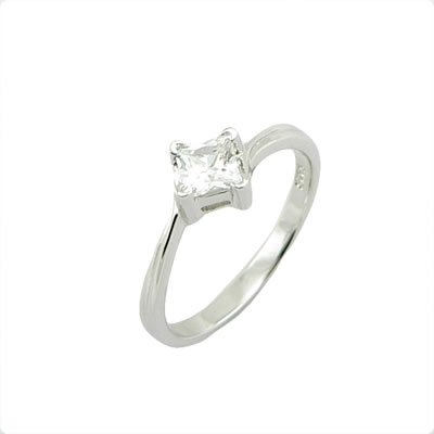 Fashion 925 Sterling Silver Ring With Natural Diamond