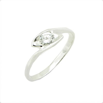 Fashion 925 Sterling Silver Ring With Natural Diamond