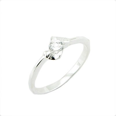 Fashion 925 Sterling Silver Ring With Natural Diamond