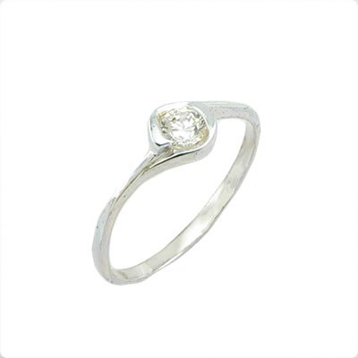Fashion 925 Sterling Silver Ring With Natural Diamond