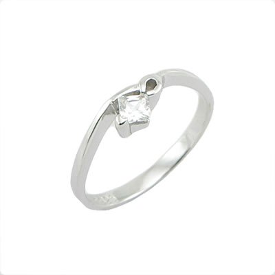 Fashion 925 Sterling Silver Ring With Natural Diamond