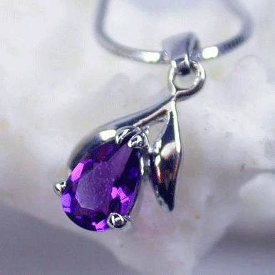 Brand 'LIYING'Fashion 925 Sterling Silver Pendants With Natural Blue Diamond