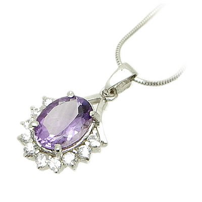 Brand 'LIYING' 925 Sterling Silver Pendant With Natural Blue Diamond