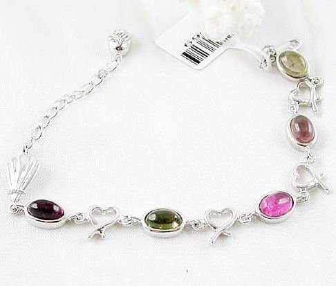 Brand 'LIYING' 925 Sterling Silver Bracelet With Natural Diamond