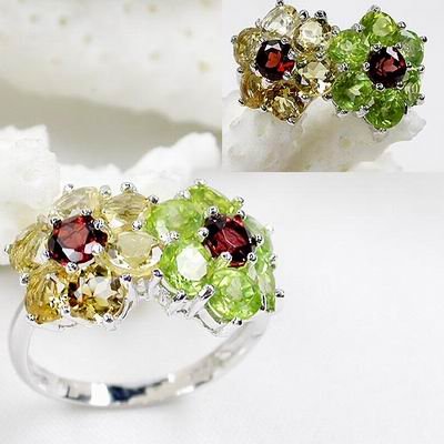 Brand 'LIYING' 925 Sterling Silver Lovers' Rings With Natural Diamond