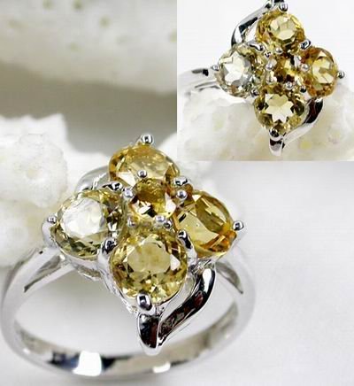 Brand 'LIYING' 925 Sterling Silver Ring With Natural Emerald