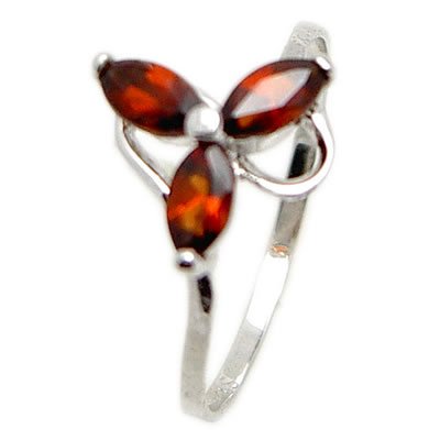 Brand 'LIYING' 925 Sterling Silver Ring with Nature Ruby