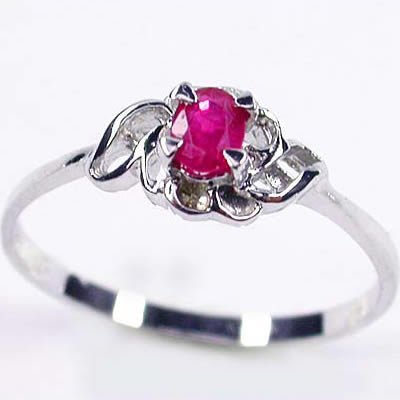 Brand 'LIYING' 925 Sterling Silver Ring with Natural Ruby
