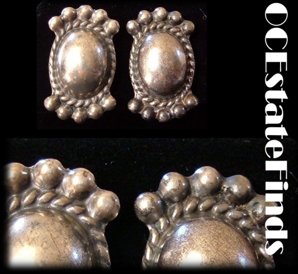Estate Find - Vintage ART DECO Sterling Silver Earrings
