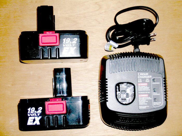 NEW! 2 pack with Charger Craftsman SEARS 19.2V Volt battery EX 1323903