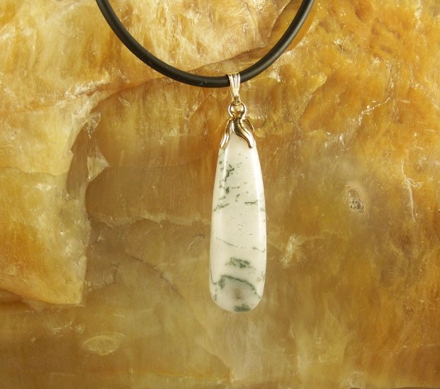 Green Tree Agate Pendant