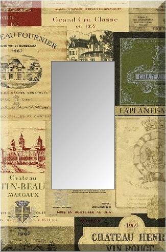 Vintage Wine Label Collage Single GFI Rocker Switch Plate