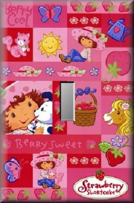 Strawberry Shortcake Collage Single Switch Plate