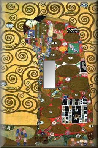 Klimt Tree of Life Detail Single Switch Plate