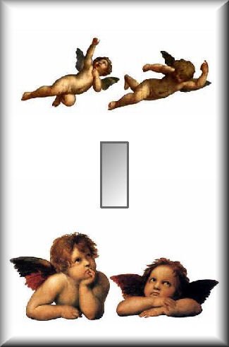 Classic Angels Cherubs Single Switch Plate