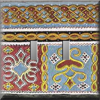 Detail from East Indian Tapestry Double Switch Plate