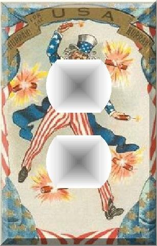 1880s Postcard Uncle Sam Firecrackers Outlet Cover #1