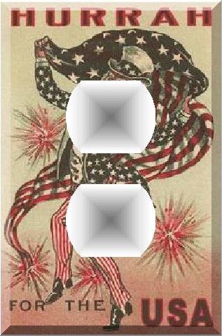 1880s Postcard Uncle Sam Firecrackers Outlet Cover #2
