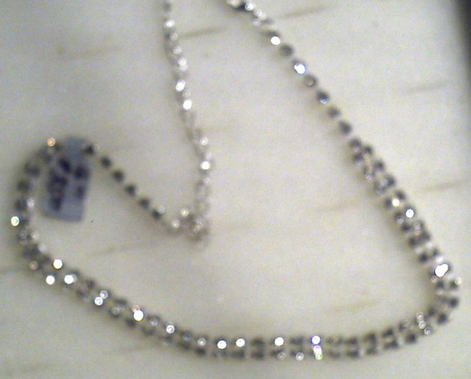 16" silver Necklass rinestone 35.00