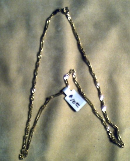 17" Italy Gold over Silver Necklass 10.00