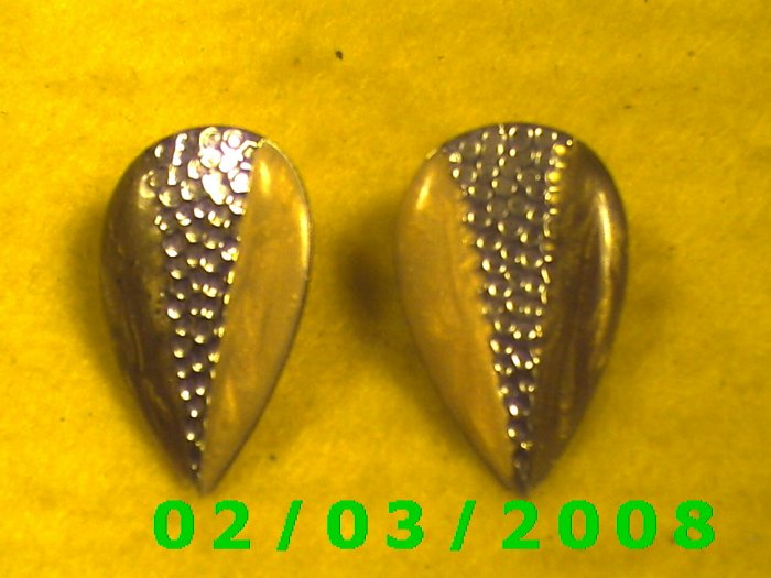 Tri Color Pierced Earrings
