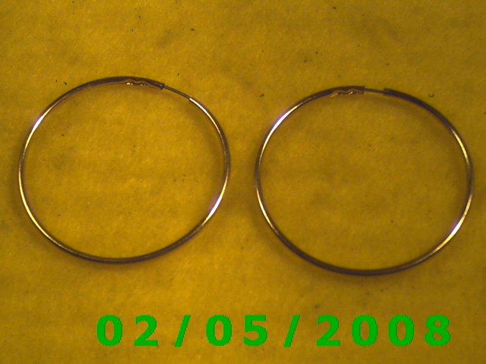 Gold Hoops Pierced Earrings