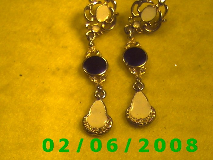 Gold Dangle Pierced Earrings