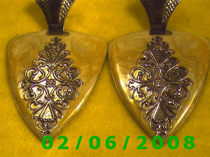 Silver n Painted Triangles Pierced Earrings