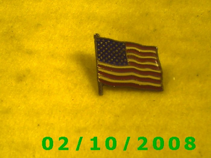US Flag Hat Pin