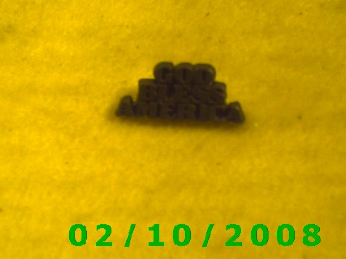 God Bless America Hat Pin