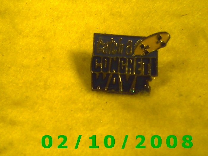 Catch a Concrete Wave Hat Pin