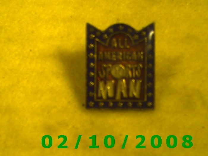 All American Sports Man Hat Pin