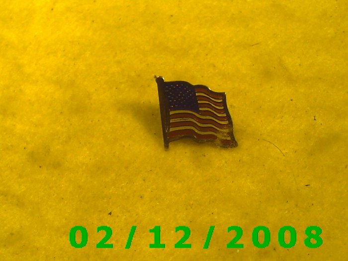 American Flag Hat Pin