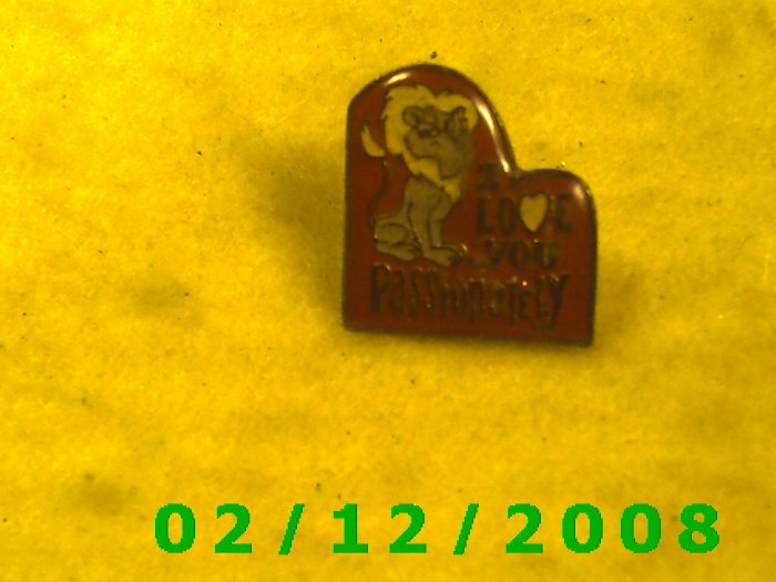 I Love You Passionately Hat Pin