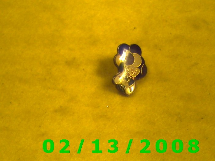 Man w/Balloons Hat Pin