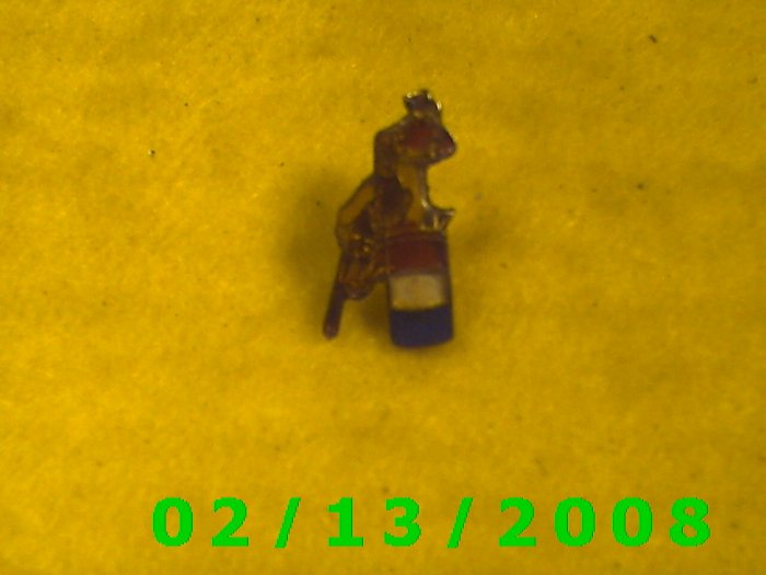 Cowboy on Bronc Hat Pin