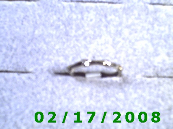 Silver Ring size 3 bamboo like design