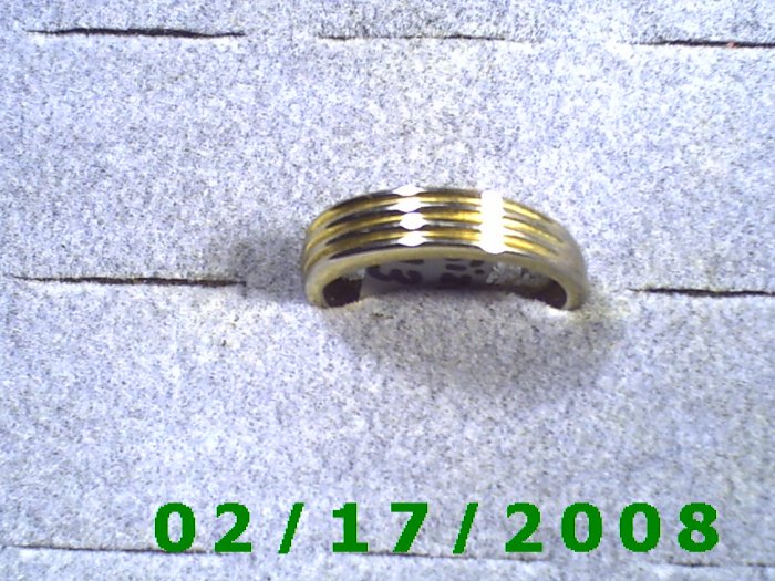 Silver Ring size 13 was plated gold