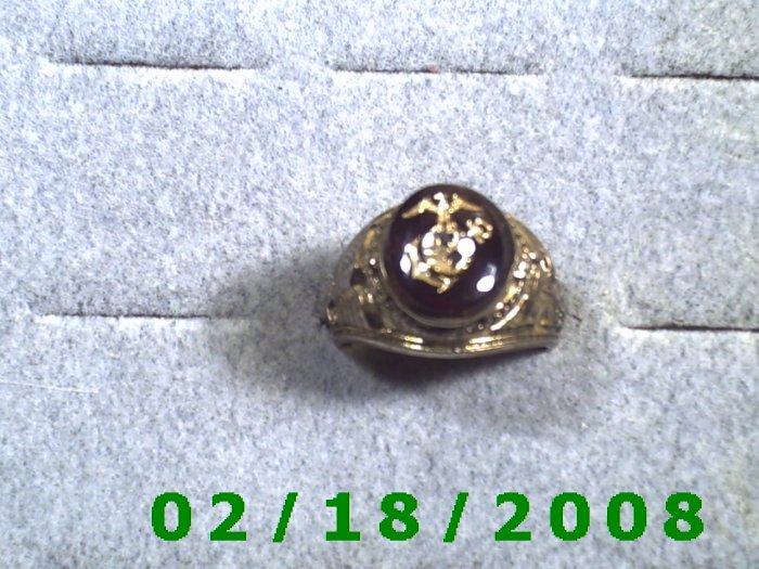 Gold Shield Guard Ring Marine size 10 Lifetime Warranty