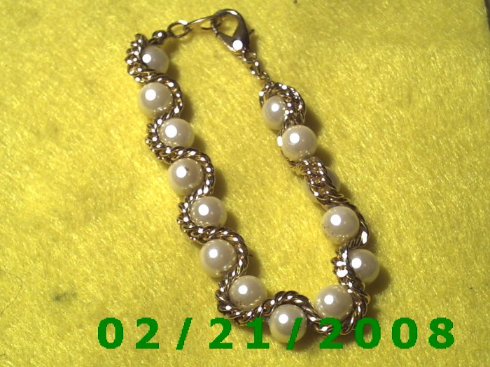 7.5" Gold Plated Bracelet 10mm (001)