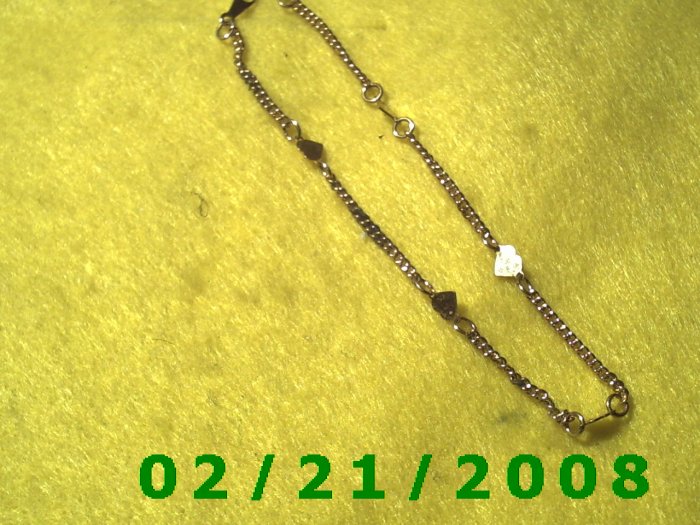 9" Gold n Harts Bracelett (014)
