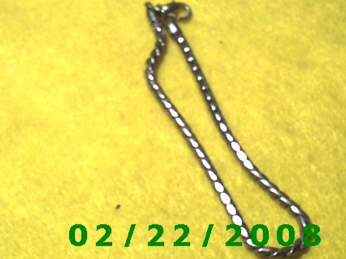 9" Silver 4mm round Bracelet (030)