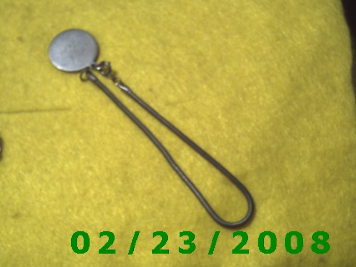 7 1/2" 3mm round Silver Bracelet w/Mary Jane Tag (044)