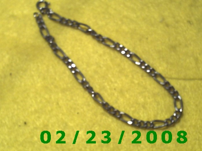 9" 5mm wide Silver Bracelet (045)