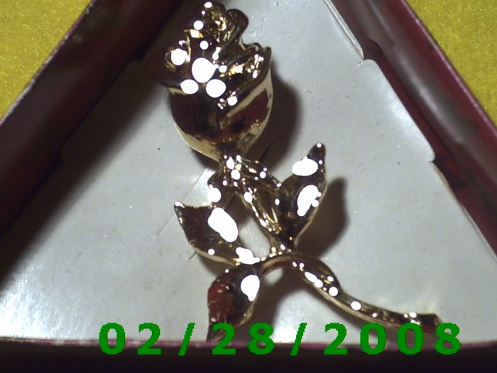 Gold Flower Brooche (002)